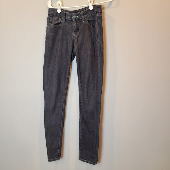 Prana Kayla Jean Mid Rise Skinny Womens 2 Dark Grey - Picture 12 of 12